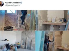 Crosetto pubblica foto lavori in casa: “Ecco perché non pago l’affitto”