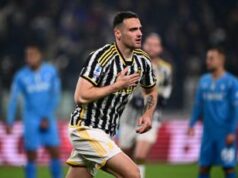 Juve-Napoli 1-0, gol di Gatti e Allegri è primo