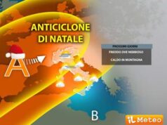 Sole, caldo e temperature sopra la media: arriva il super anticiclone di Natale