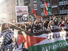 Corteo pro Palestina a Milano: “Sionisti come SS, fermare il genocidio”