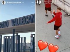 Cristian Totti lascia il Frosinone e va a giocare in Spagna