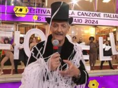 Fiorello, il mantello come Chiara Ferragni e Amadeus-Rosa Chemical