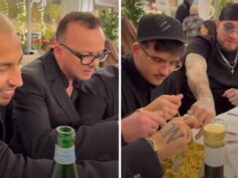 Geolier e gli spaghetti di notte con Guè, Luché e Gigi D’Alessio