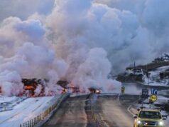 Islanda, erutta vulcano: fontane di lava fino a 80 metri