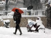 Maltempo oggi sull’Italia, vento piogge e neve in collina: allerta rossa in Abruzzo e arancione in tre regioni