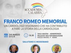Cardiologia italiana ricorda Franco Romeo, luminare generoso