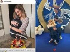 Chiara Ferragni e Fedez insieme alla festa di Leone ma foto separate
