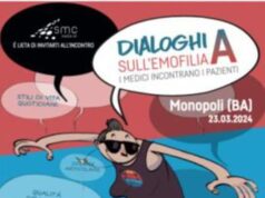 Malattie rare, prosegue ‘Dialoghi sull’emofilia A’, il 23 tappa a Monopoli