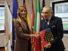 Maria Elena Boschi in visita all’Adnkronos