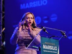 Regionali Abruzzo, Meloni: “Spero in Marsilio primo presidente rieletto”