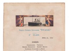 Menu storici in mostra, da quello del Titanic all’incoronazione dell’ultimo Zar