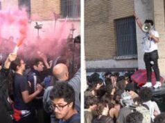 Scontri alla Sapienza, studenti assaltano Commissariato: dirigente preso a pugni – FOTOGALLERY