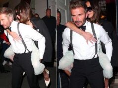 Victoria Beckham, 50 anni tra amici vip e balli con le Spice Girl. Ed esce sulle spalle del marito David