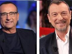 Carlo Conti nuovo conduttore Sanremo, Amadeus: “In bocca al lupo”
