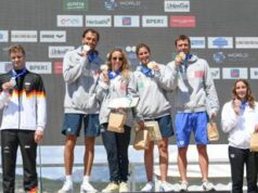 Coppa del Mondo di nuotodi Golfo Aranci, la staffetta di Paltrinieri è d’oro