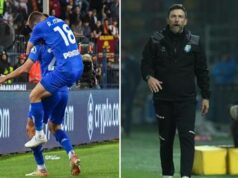 Frosinone in Serie B, Empoli batte Roma allo scadere e si salva