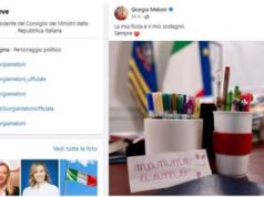 Meloni posta sui social biglietto della figlia e scrive: “Mia forza e mio sostegno”