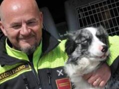Morta Galassia, cane dei Vigili del Fuoco in azione a Rigopiano e ponte Morandi