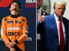 Norris trionfa nel Gp di Miami e spunta Trump ‘il portafortuna’