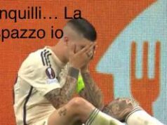Roma fuori da Europa League, sfottò in rete sull’autogol di Mancini – FOTO