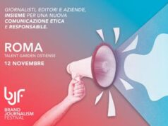 Brand Journalism Festival, il 12 a Roma confronto tra aziende editori e giornalisti