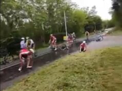 Giro Delfinato, maxi caduta spaventosa – Video