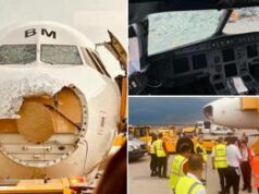 Paura su volo Palma-Vienna, grandinata disintegra il muso dell’aereo – Video