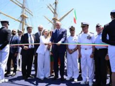 Tour Amerigo Vespucci, Crosetto inaugura il ‘Villaggio Italia’ a Los Angeles