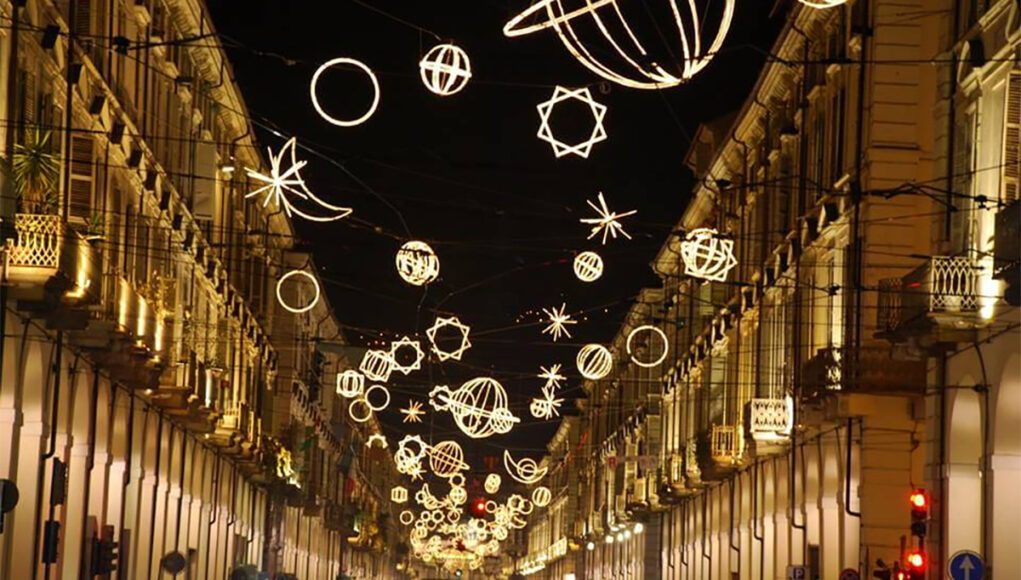 torino natale strisce blu