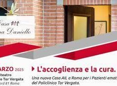 Ail Roma apre seconda Casa per pazienti in cura all’Ematologia Policlinico Tor Vergata