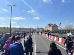 Roma, riapre il ponte dell’Industria. Salvini all’inaugurazione: “Frutto di lavoro di squadra”
