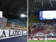 Lazio-Roma, il derby delle curve e delle coreografie – Video