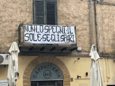 Monreale, striscione dedicato alle vittime