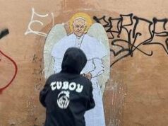 Papa, lo street artist TvBoy omaggia Bergoglio con ‘San Francesco’