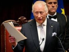 Re Carlo, il discorso in italiano alla Camera: “Nostre storie intrecciate”