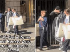 Renato Zero, fan lo riprende per strada e lui si copre il volto: polemica social