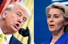 Ue, possibile incontro von der Leyen-Trump sabato a Roma