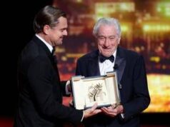 Cannes, DiCaprio consegna Palma d’Oro a De Niro: “Ha ispirato tutti noi”