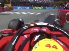 Hamilton, incidente a Monaco: colpisce le barriere e una gomma si stacca – Video