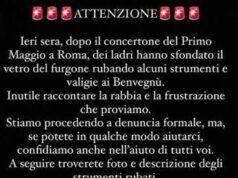 I Benvegnù: “Ci hanno rubato gli strumenti, aiutateci a trovarli”