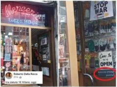 “Israeliani non benvenuti”, polemiche sul cartello di un negozio a Milano