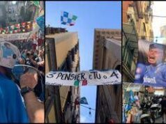 Napoli, marea azzurra in cittĂ aspettando lo scudetto
