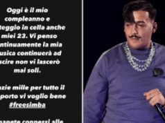Simba La Rue compie 23 anni, il messaggio dal carcere: “Festeggio in cella”