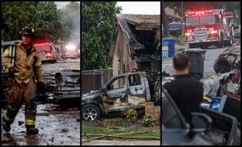 Usa, aereo si schianta sulle case a San Diego: diverse vittime