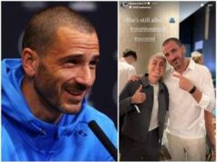 Bonucci, scivolata dura su una calciatrice. Poi rassicura: “È ancora viva” – Video