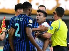 Dumfries-Acuna, rissa durante Inter-River Plate: cosa è successo – Video