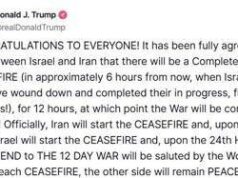 Iran, Israele e la ‘pace su Truth’: cessate il fuoco è un annuncio di Trump