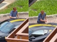 Sinner versione… self service: lava a mano la sua Ferrari