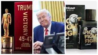 Trump lancia il ‘suo’ profumo Victory 45-47: quasi 250 dollari a boccetta