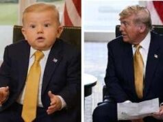 Trump-von der Leyen versione baby, l’AI ricrea l’incontro